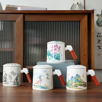 Amazon.com | enttgo Chu Wen Sheng-490 茶水分离泡茶杯Gongfu