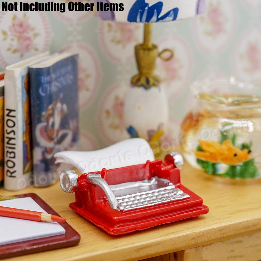 Accessoires Miniature 1/12 Pour Maison De Poupée – Téléphone, Planchette à Pince Et Crayons, Décoration Noir