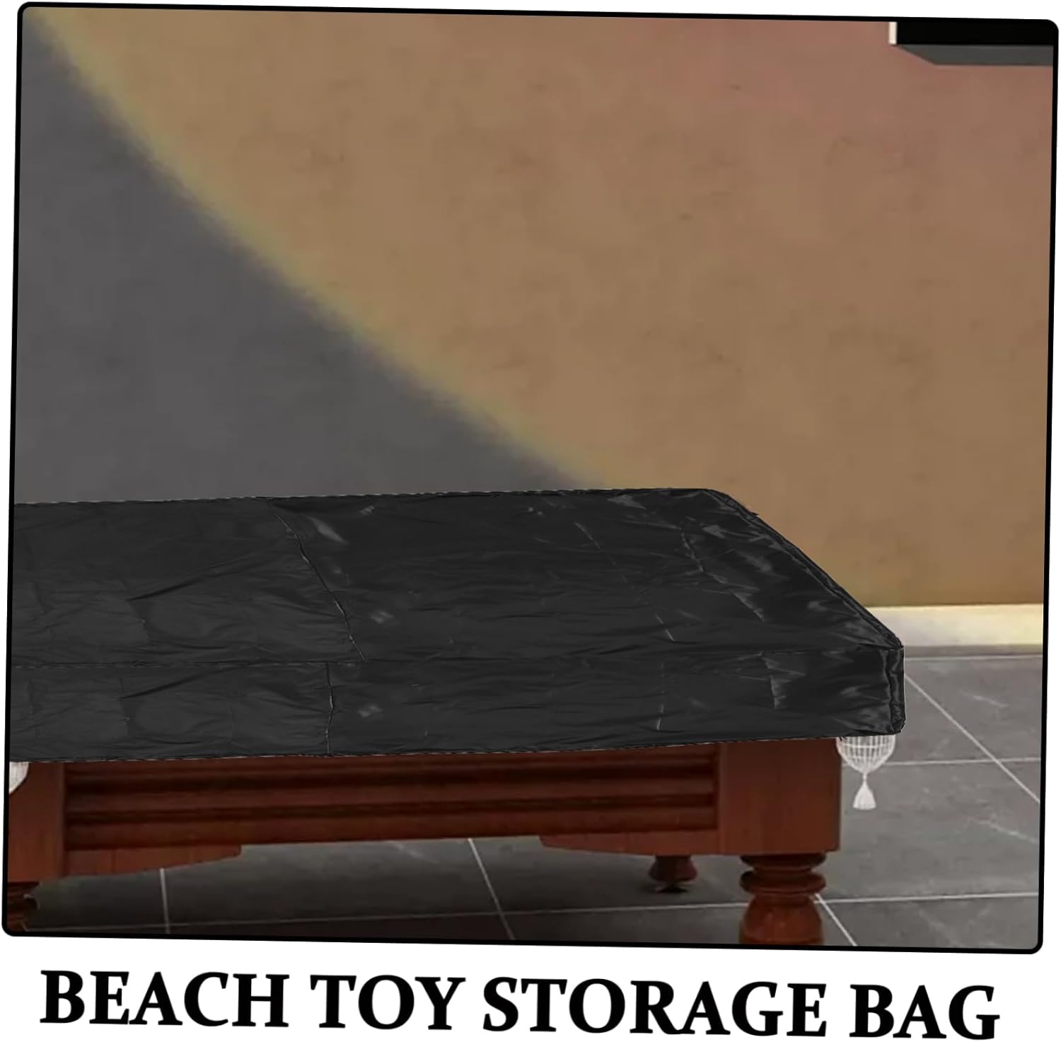 TOYANDONA Billiard Table Cover Oxford Pool Table Cover Protects Against Dirt and Water Stains Easy Storage