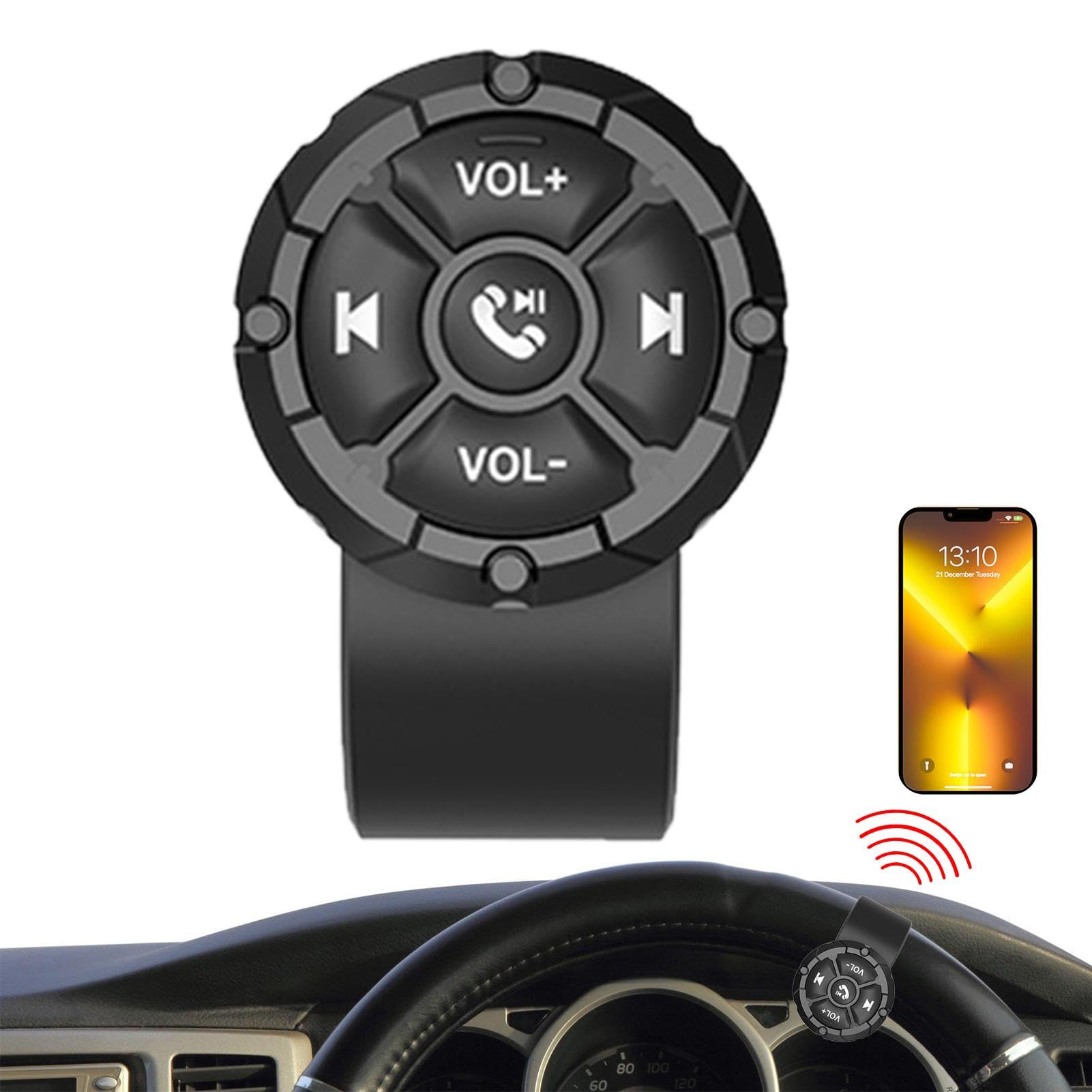 Pulsanti Volante Per BMW Serie 1 2010-2013 - Controllo Multimediale, Chiamate, Colore Nero/argento