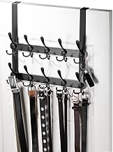 Over The Door Tri Hook Door Hanger, Belt Organizer Rack, 30 Coat Hooks, ...