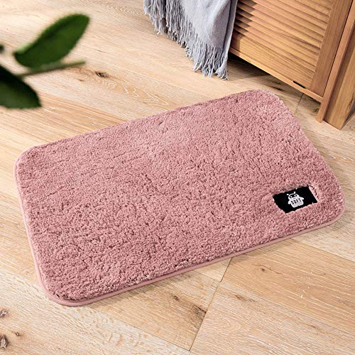 Tapis de sol en coton couleur pure déco pour salle de bain et chambre d'enfant