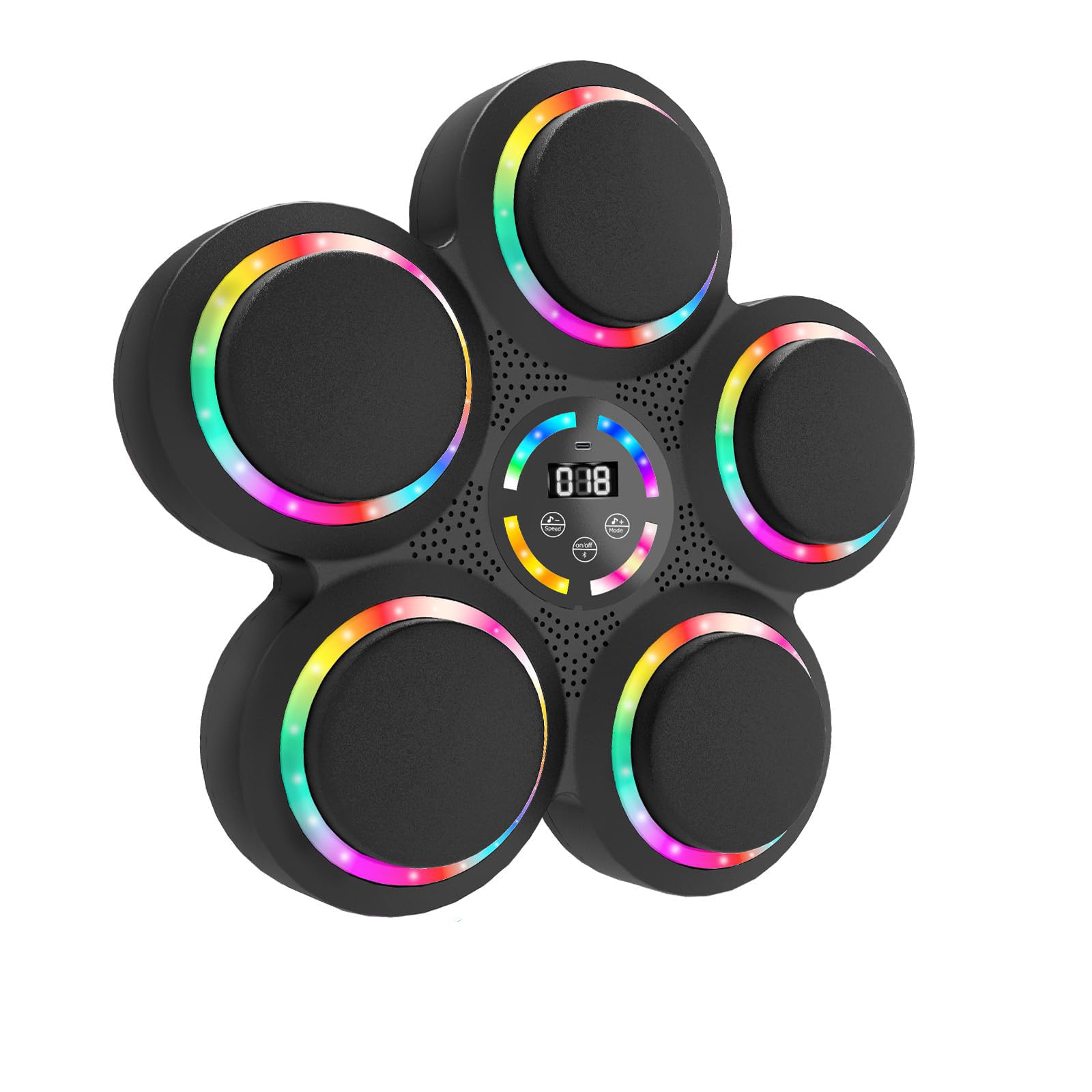 Boxing Machine, AONESY Music Boxing Machine for Adults & Kids with Boxing Gloves, Punching Machine LED Electronic Wall Mounted, Wall Target Punching Workout for Men Women