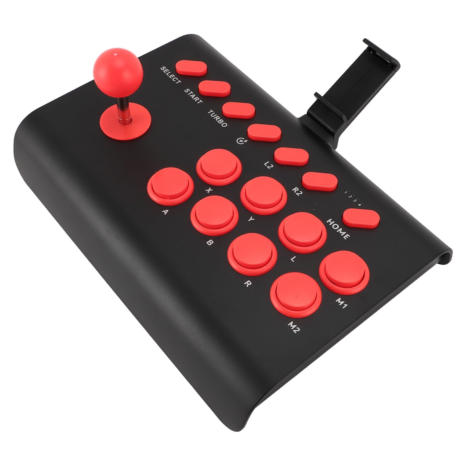 Tangxi Controller di Gioco di Combattimento, Game Pad di Combattimento Batteria a Lunga Durata Wireless con e Macro per IOS (BLACK)