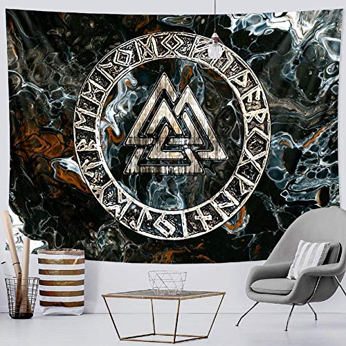 Tapisserie murales Viking sang aigle mystérieux Viking méditation Rune art suspendu décoration Cover
