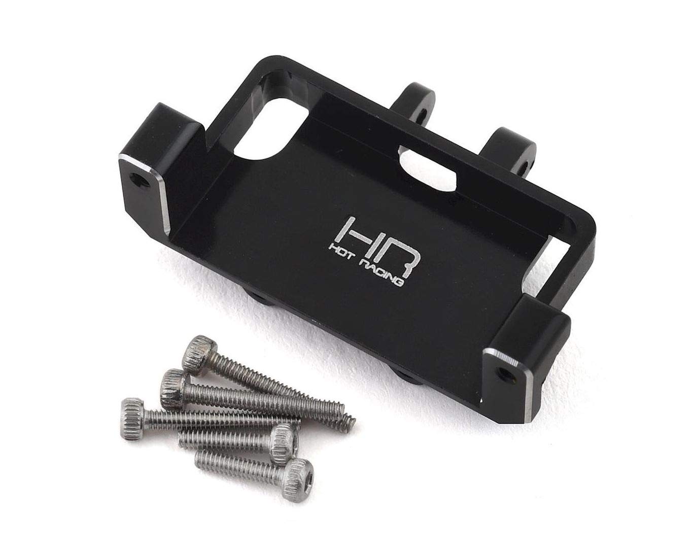 Replacement PartsSXTF2401 HHot Racing Aaxial SCX24 Aluminum Steering Servo Mount (Black) HRASXTF2401