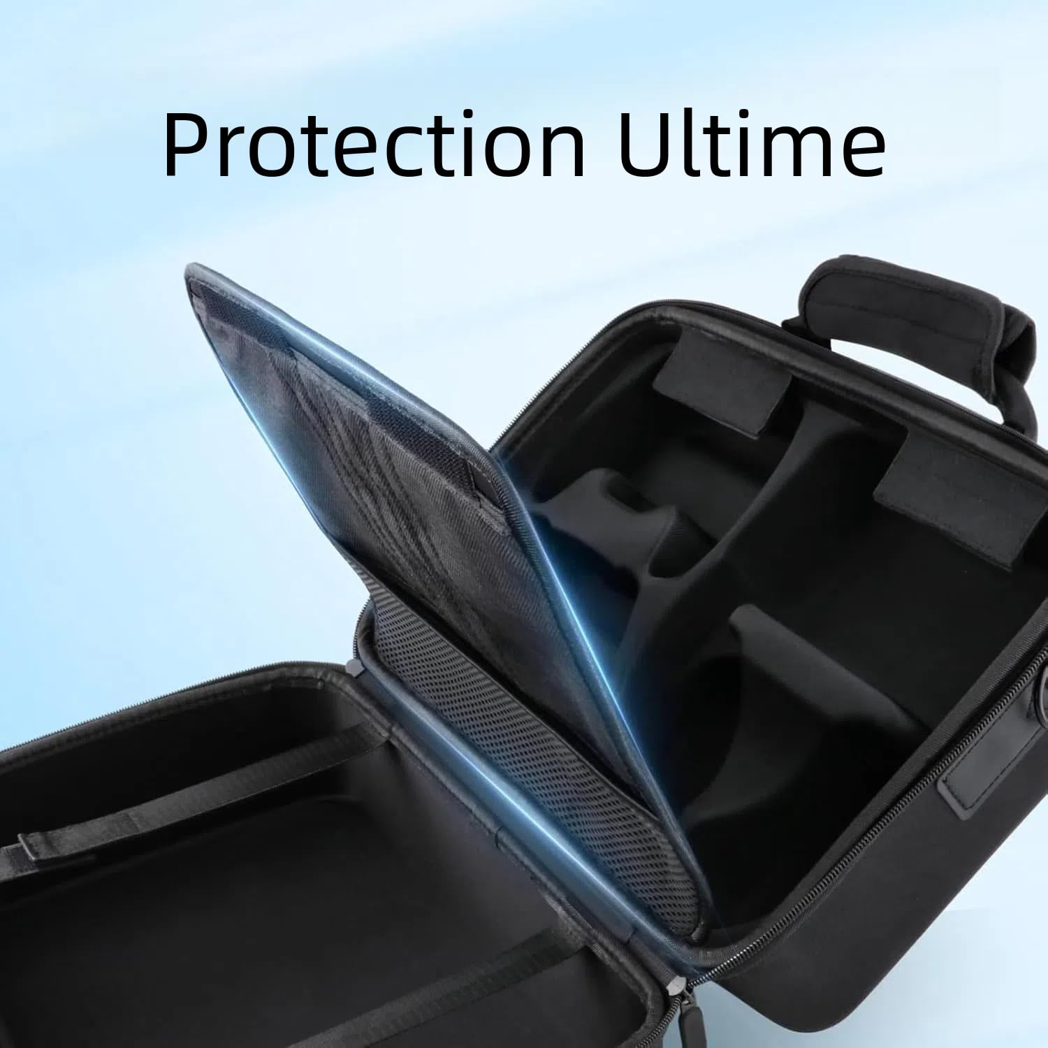 Estuche rígido de transporte para PS5 - Bolsa de viaje delgada compatible con consola PS5, bolsa de almacenamiento para controladores PS5 DualSense, auriculares y accesorios para juegos, negro