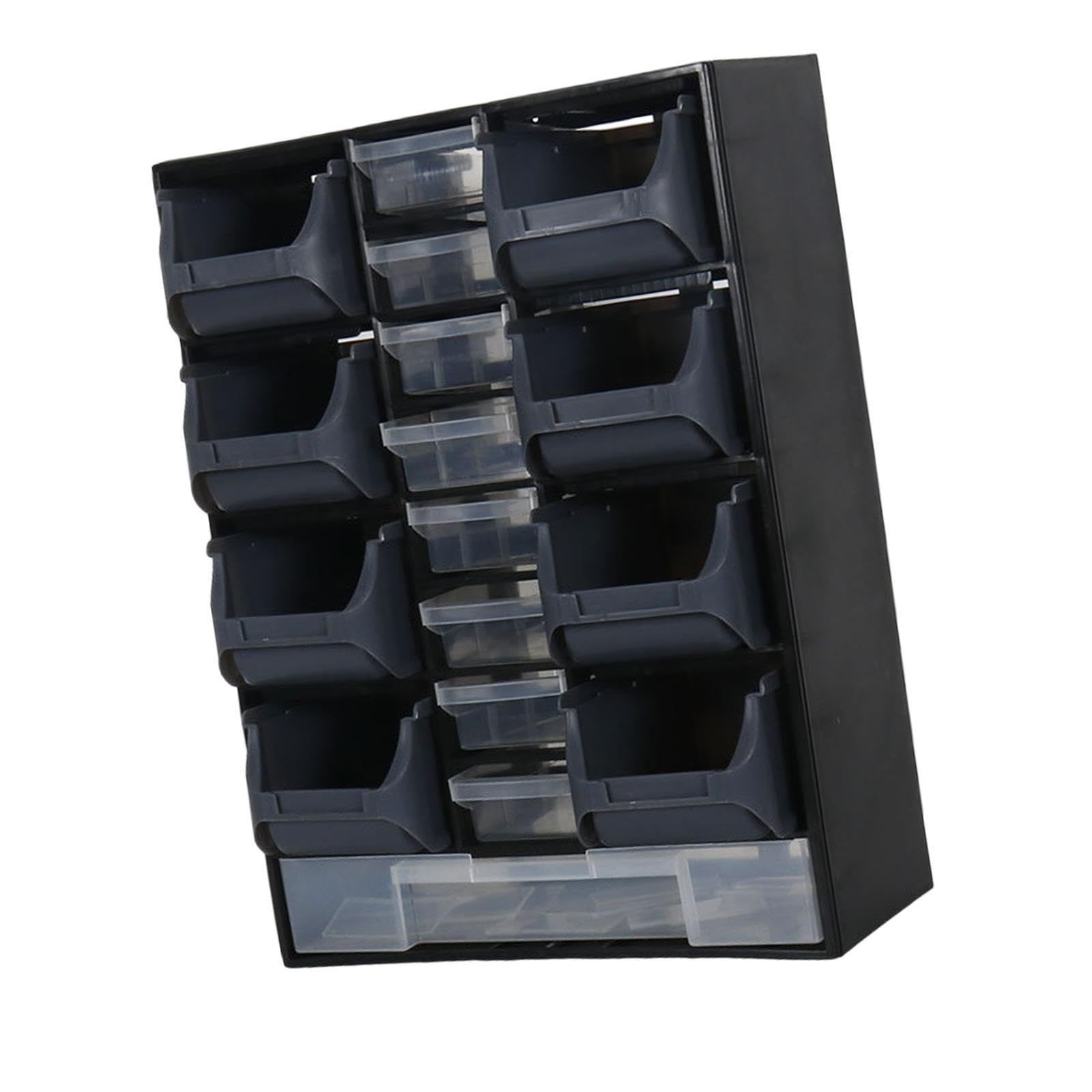 Caja organizadora de Tornillos y Clavos Solución de Almacenamiento eficiente para Mantener Las Herramientas y Accesorios del Taller ordenados La Caja