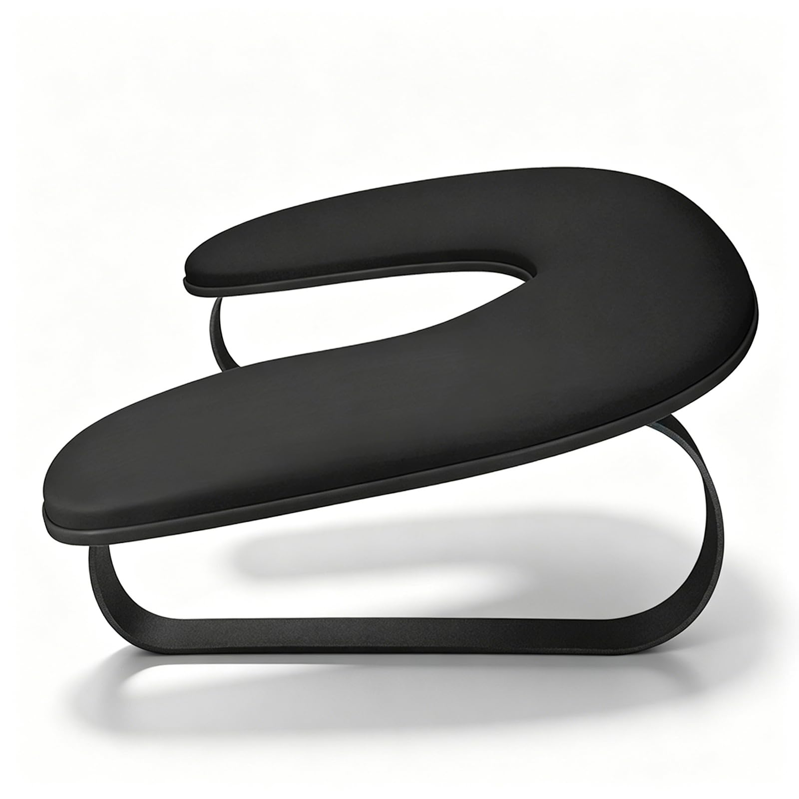 Repose Main Ongle,Cuir Nettoyable Coussin Manucure Repose Main,Forme du U Repose Main Manucure avec Support en Alliage d'aluminium,Convient pour les Magasins de Manucure