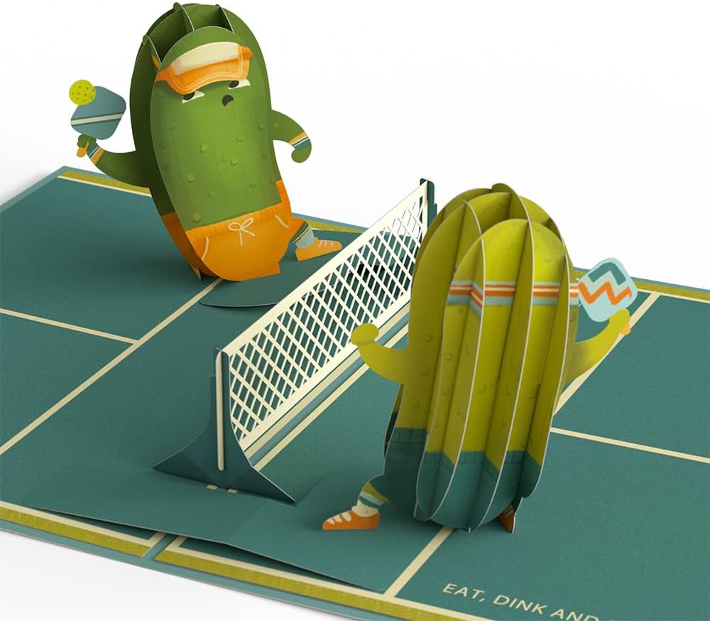 Lovepop Birthday Pop-Up Card for Her, Him, Women, Men - 3D Humor Greeting Cards 5" x 7" - Pickleball Real Baller - Blank Notecard & Envelope IncludedThe Forest Stewardship Council