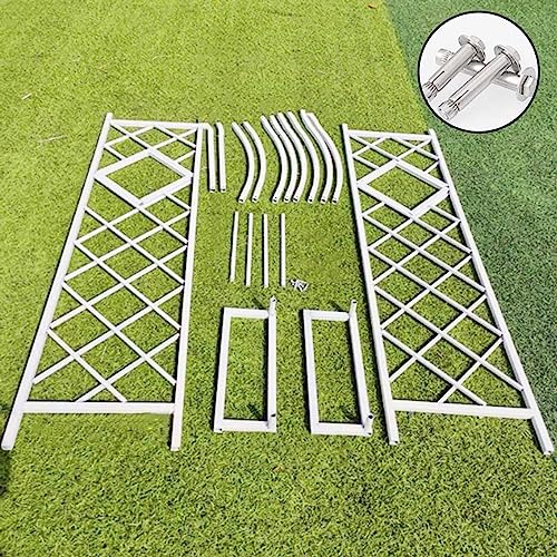 Arche de jardin en acier noir 180x230 cm pour plantes grimpantes