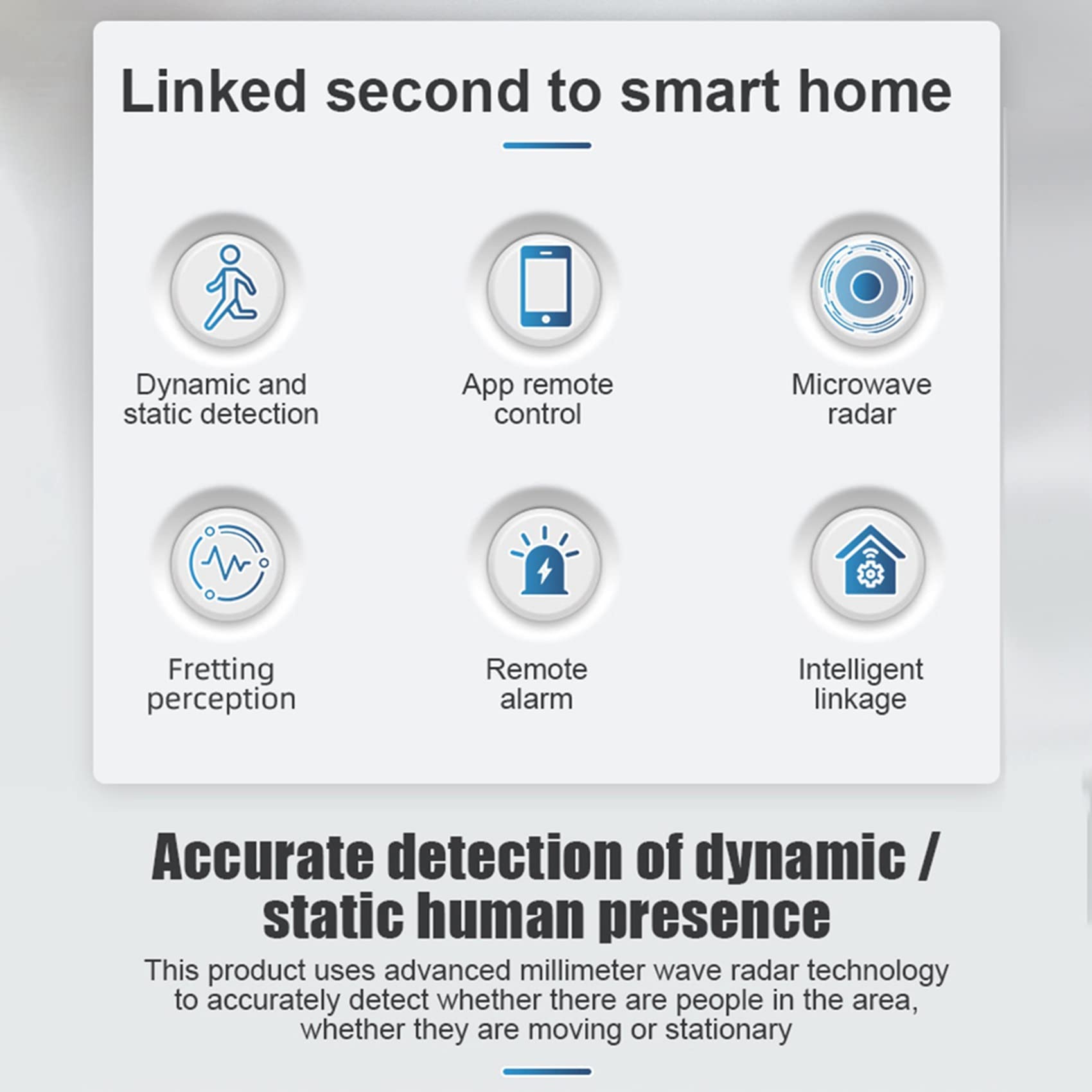 SHABD 5X Sensor de Presencia ZigBee, Radar mmWave, Detección de Alta Precisión, Hogar Inteligente, Cuerpo Humano Existente, Soporte de Sensor Tuya