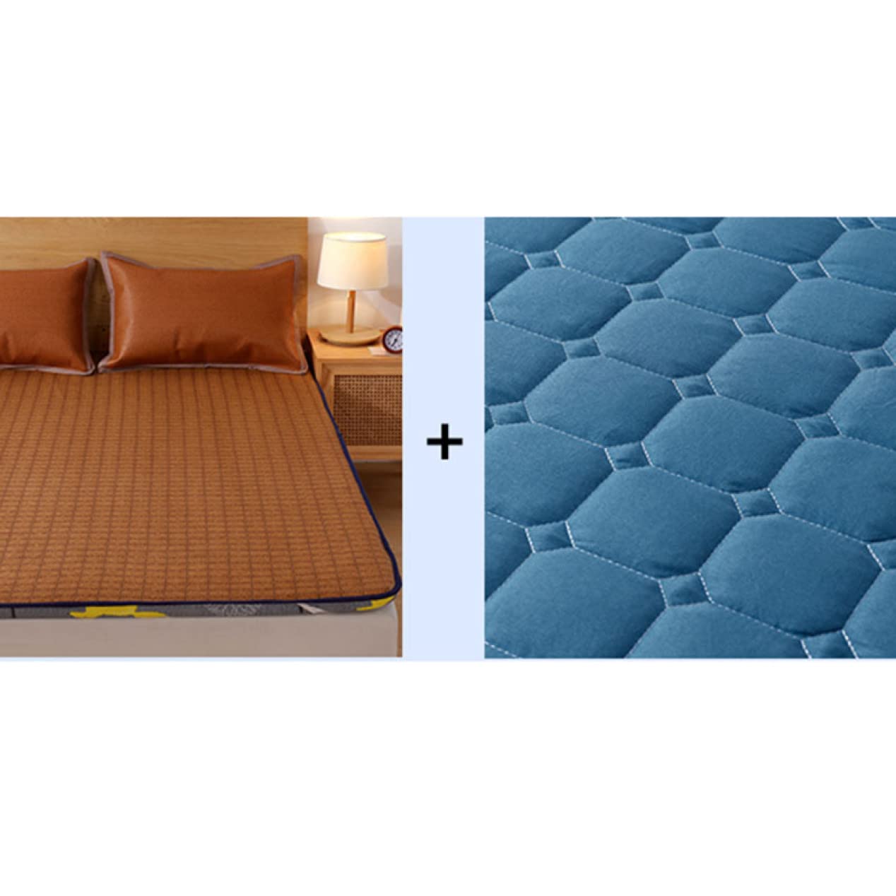 Amazon｜[BKVB] 敷きパッド クイーンサイズ 冷感 リバーシブル シーツ