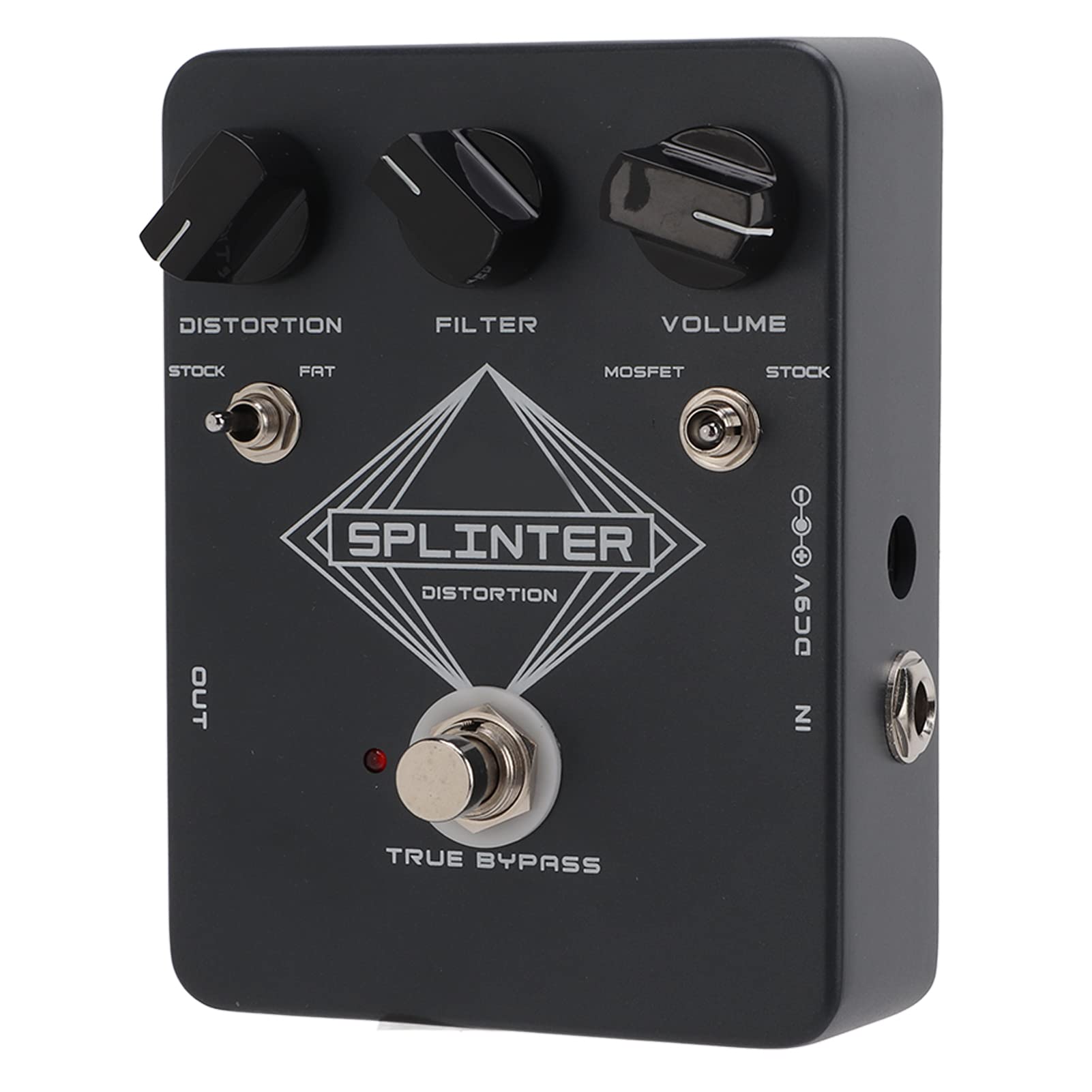 Pedal de Guitarra eléctrica con Efecto de distorsión, Filtro, Volumen 3, Ajuste, True Bypass, 20 mA, Metal