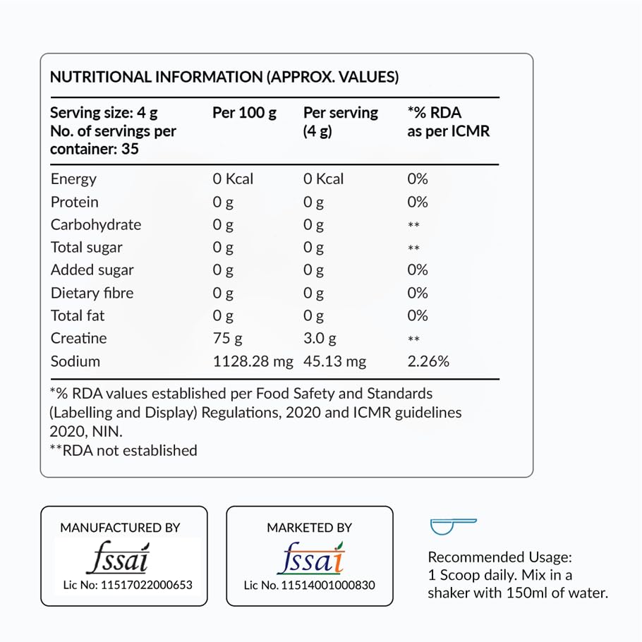 Image of NUTROVA Creatine Monohydrate (Lemon) | 100% Micronised | Boosts ATP | Third-Party Tested Batch by Batch | Supports Strength, Recovery & Brain Energy | 0 Calories | 35 Servings | 140g