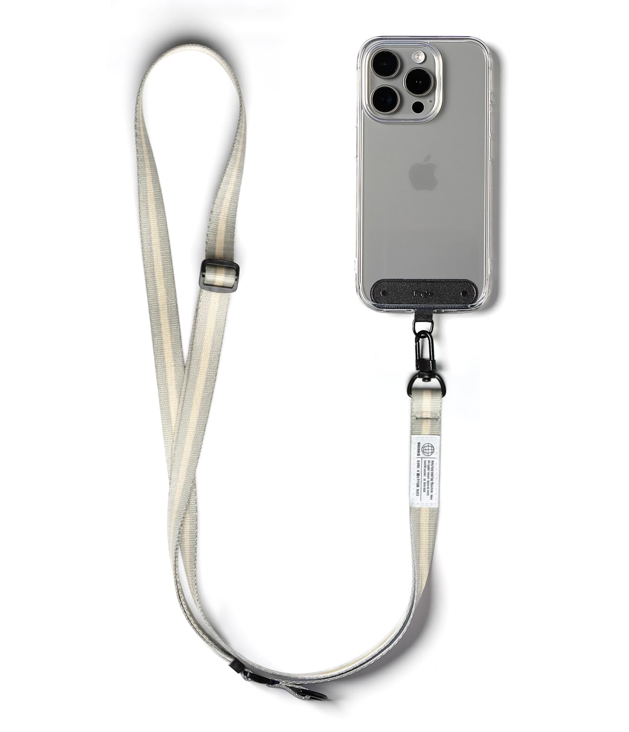 Ringke Holder Link Snap Hook Lanyard [Crossbody Strap + Tether Tab] Adjustable Anti-Theft Shoulder Neck Strap with Durable Nylon Weave Patch for Universal Phone Cases - Maple Brown-image-14