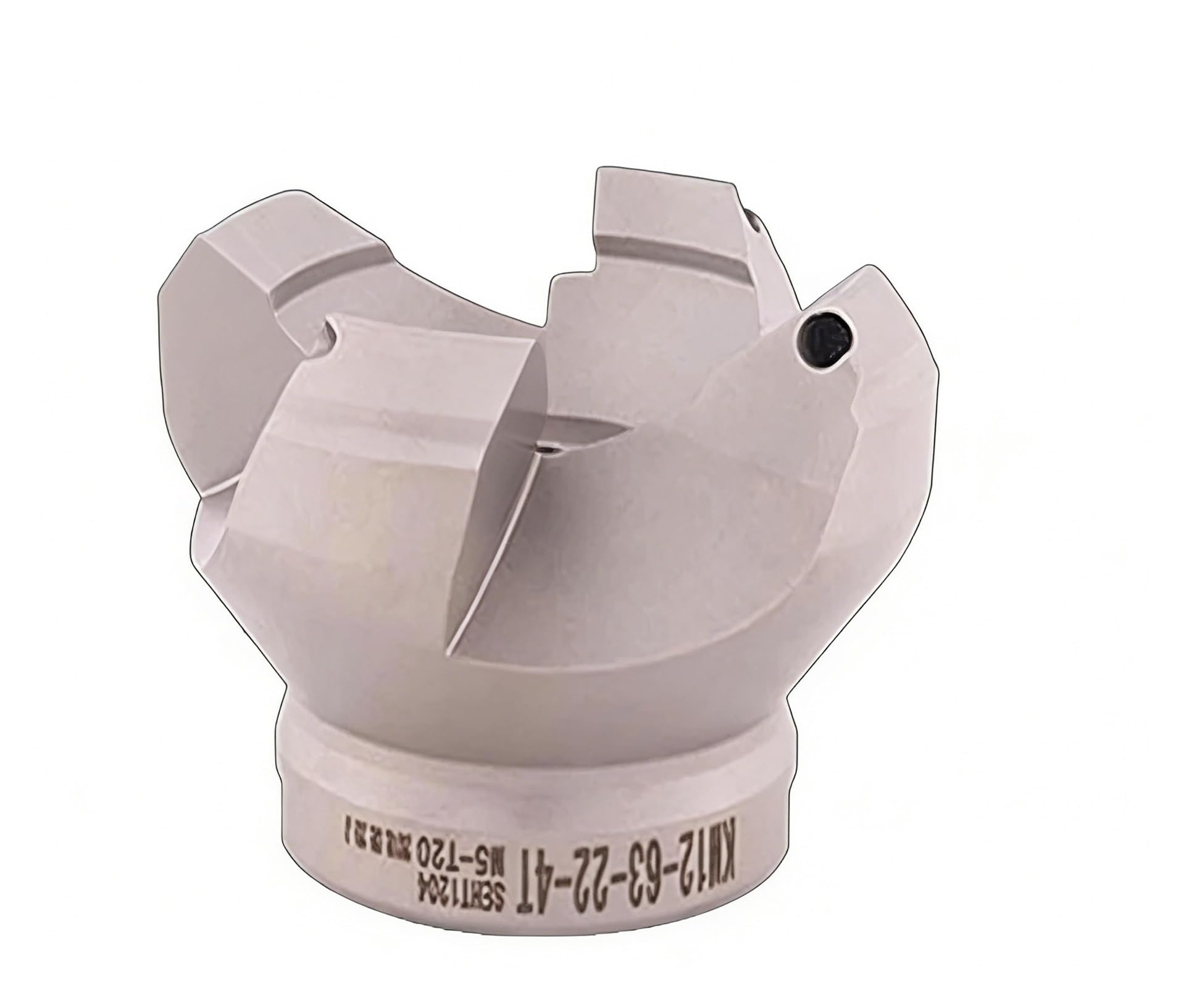 45° KM12 Indexable Face Milling Cutter Head, CNC Shoulder Mill Fits SEKT1204 Insert, No Blades, 50/55/63/80/100mm for CNC Milling Machine(KM12-63-25.4-4T)