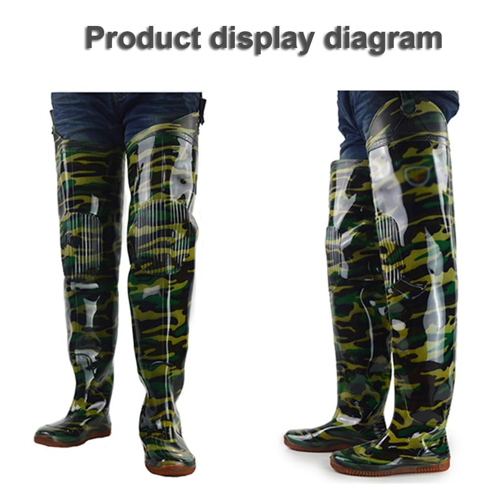 Watstiefel 80 cm Lange Reissämling-Angel-Gesäß-Watstiefel, verlängerte und verdickte knielange PVC-Regenstiefel