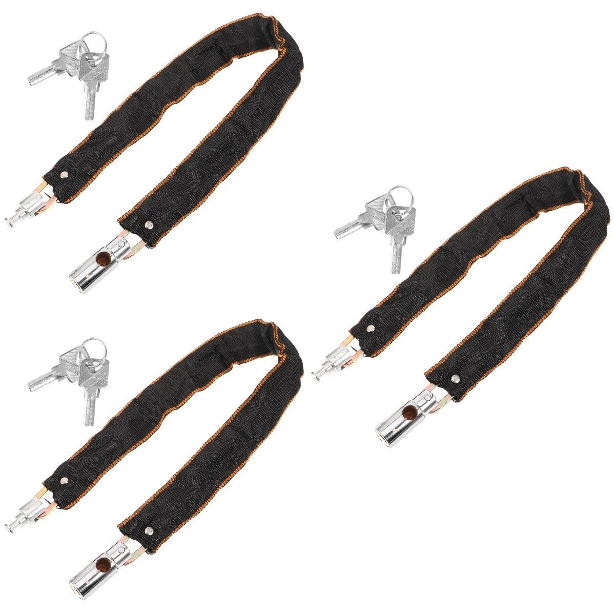 BESPORTBLE antivol vélo verrou Portable Bike Lock chaîne de vélos Cadenas de vélo antivol Robustes antivol de Guidon Cadenas vélo antivol antivols vélo Fourniture vélo Chiffon Silver
