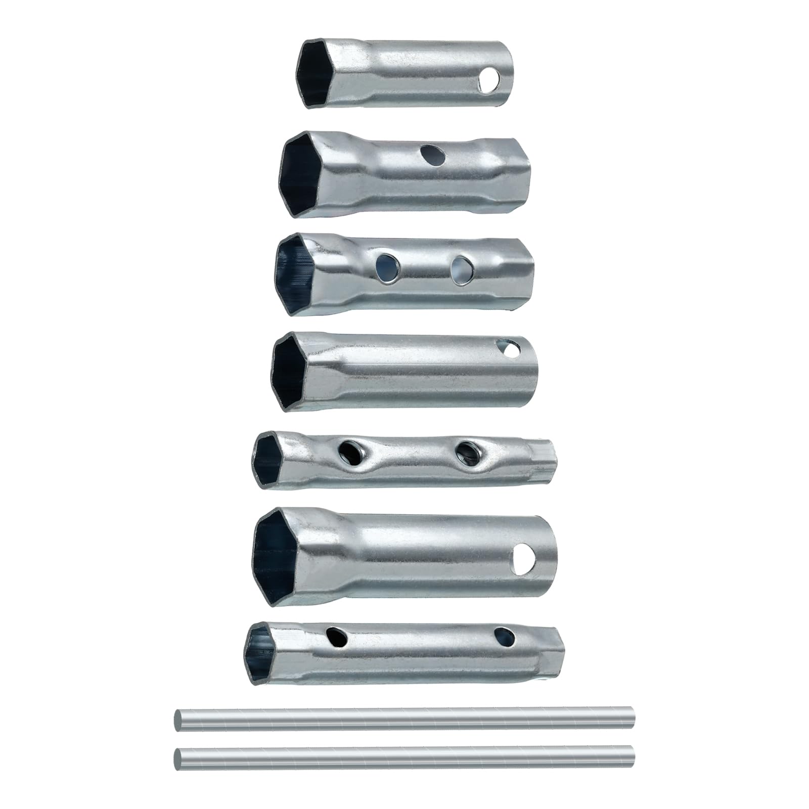 WorkBless 7PCS Spark Plug Socket Set: Dual-Ended Wrench Socket - 8-21mm Plumber Back Nut Tap Spark Plug Spanner Set Extended Spark Plug Wrench for