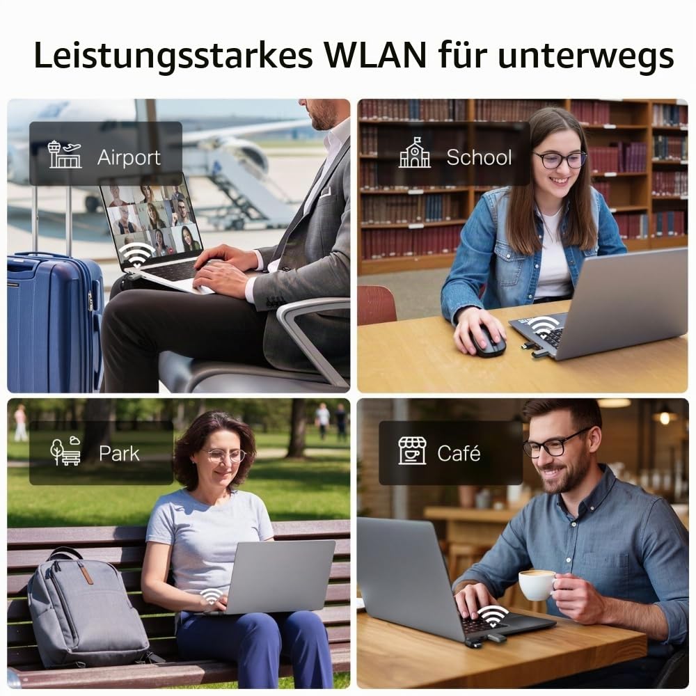 TP-Link Archer TBE230U Wi-Fi 7 WLAN Stick für PC, USB-C/A WLAN Adapter BE3600 Dual-Band, MU-MIMO, WPA3, USB 3.0, nur Kompatibel mit Windows 10/11