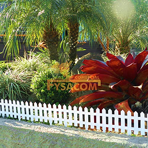 Cerca Decorativa para Jardim de Plástico com 3 Peças 6 Cerca Decorativa para Jardim de Plástico com 3 Peças - Imagem 6