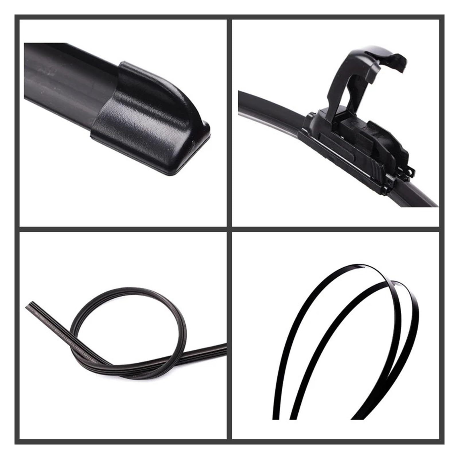 Silencio Escobilla Escobillas Limpiaparabrisas Delanteras Y Traseras Para Mazda 2 Demio DJ 2015-2019, Accesorios De Corte