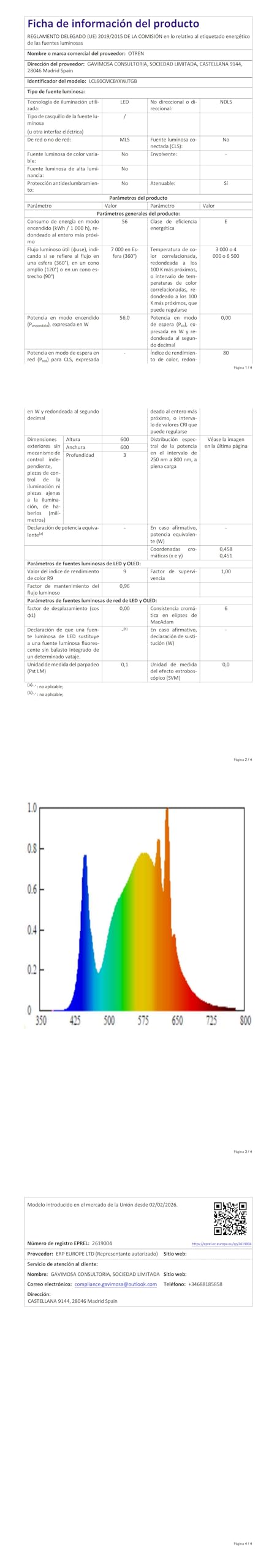 OTREN Plafoniera LED Soffitto Dimmerabile 56W 60CM Lampadario con Telecomando, Modalità Notturna e Memoria, 3000K–6500K, IP44 Impermeabile per Camera da Letto, Soggiorno, Ufficio e Cucina