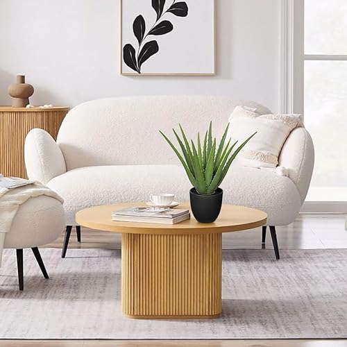 Miniatura 5 de Plantas suculentas falsas de aloe vera de 13 pulgadas, suculentas artificiales grandes con maceta negra, planta de aloe sintético en maceta para