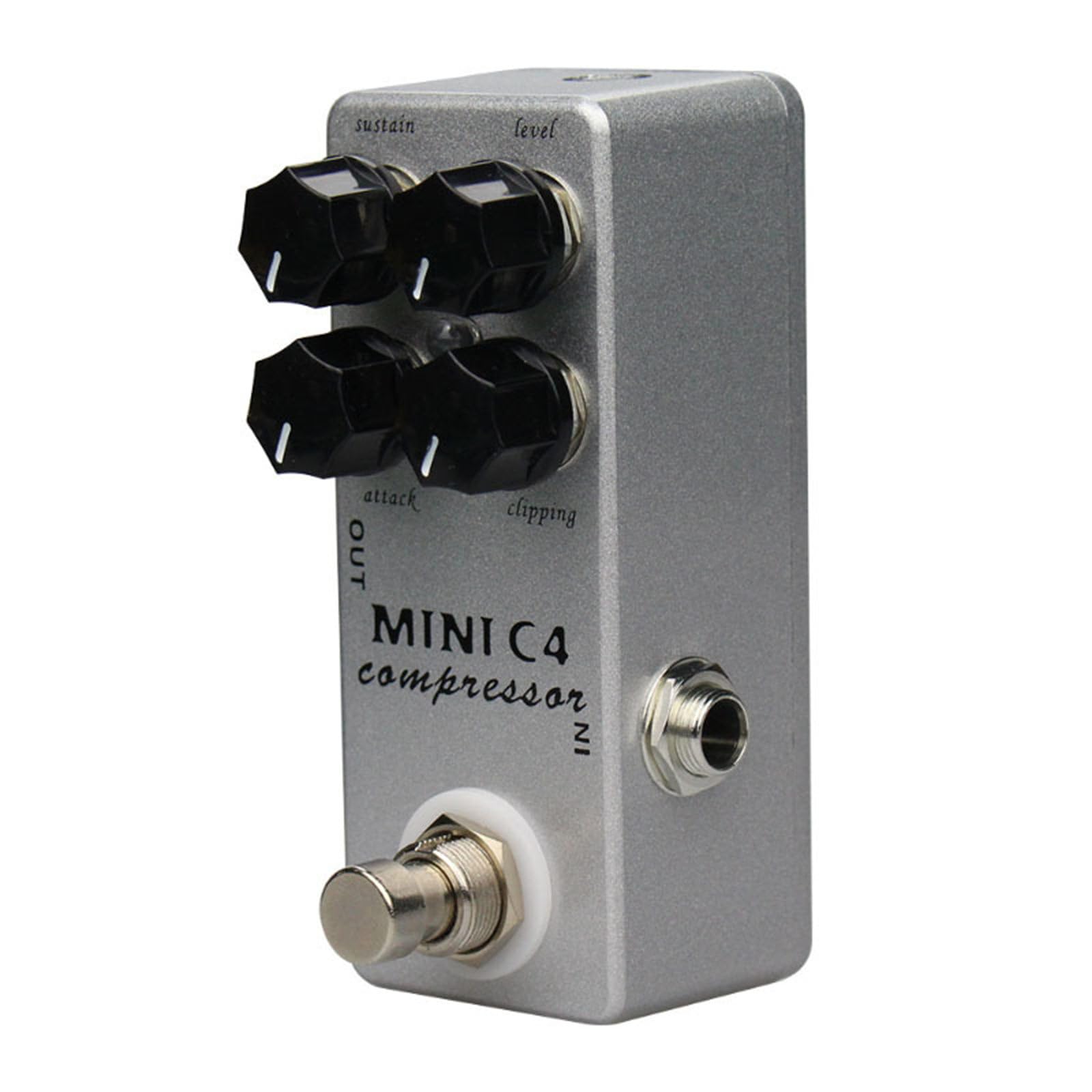 Pedal de efectos de guitarra con 4 modos de efecto, compresor compacto, pedal de efectos de guitarra para procesadores de efectos, mezclador de sonido de trémolo para procesadores, mezclador de sonido