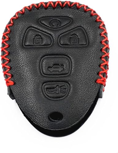 Miniatura 4 de WFMJ Cuero negro para Chevy Traverse 2007-2016 Tahoe Suburban GMC Acadia Yukon XL Buick Enclave Cadillac Escalade Saturn Outlook 5 botones Smart