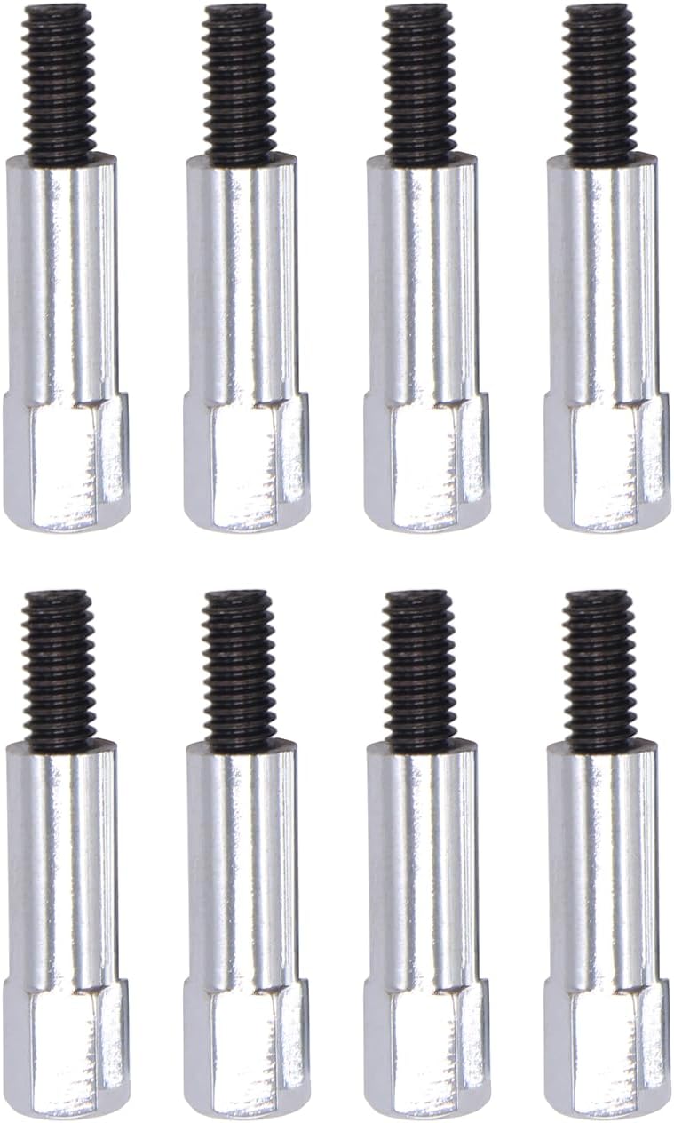 Kit de 8 Parafusos Cromados para Tampa de Válvula - Mini Nuts Compatível com Motores Pontiac V8 55-77 (326, 350, 389, 400, 455)