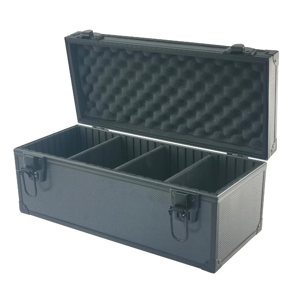 Dermonem 37x16x15cm For PSA For CSG For BGS For SGC For TCG For PTCG Graded Trading Card Storage Box Organizer with Three Removable Dividers Sports Card Case