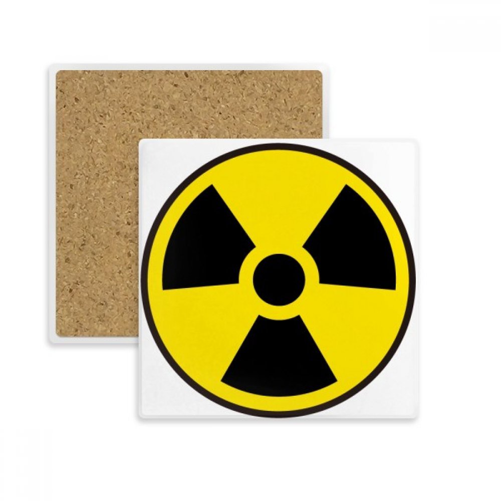 Cadeau de boissons dessous de verre symbole chimique jaune original