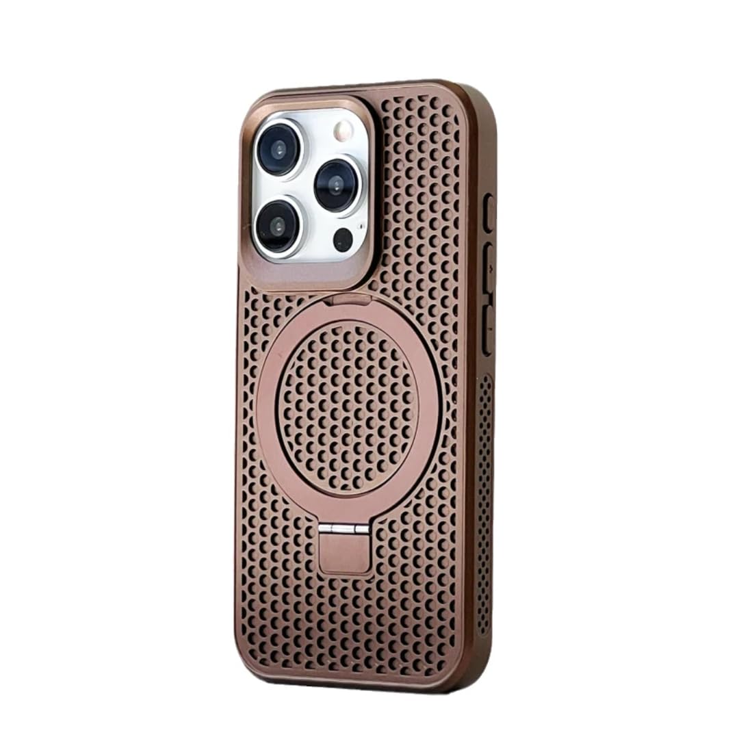 Coque iPhone 16 maille invisible acrylique support de charge sans fil - 8