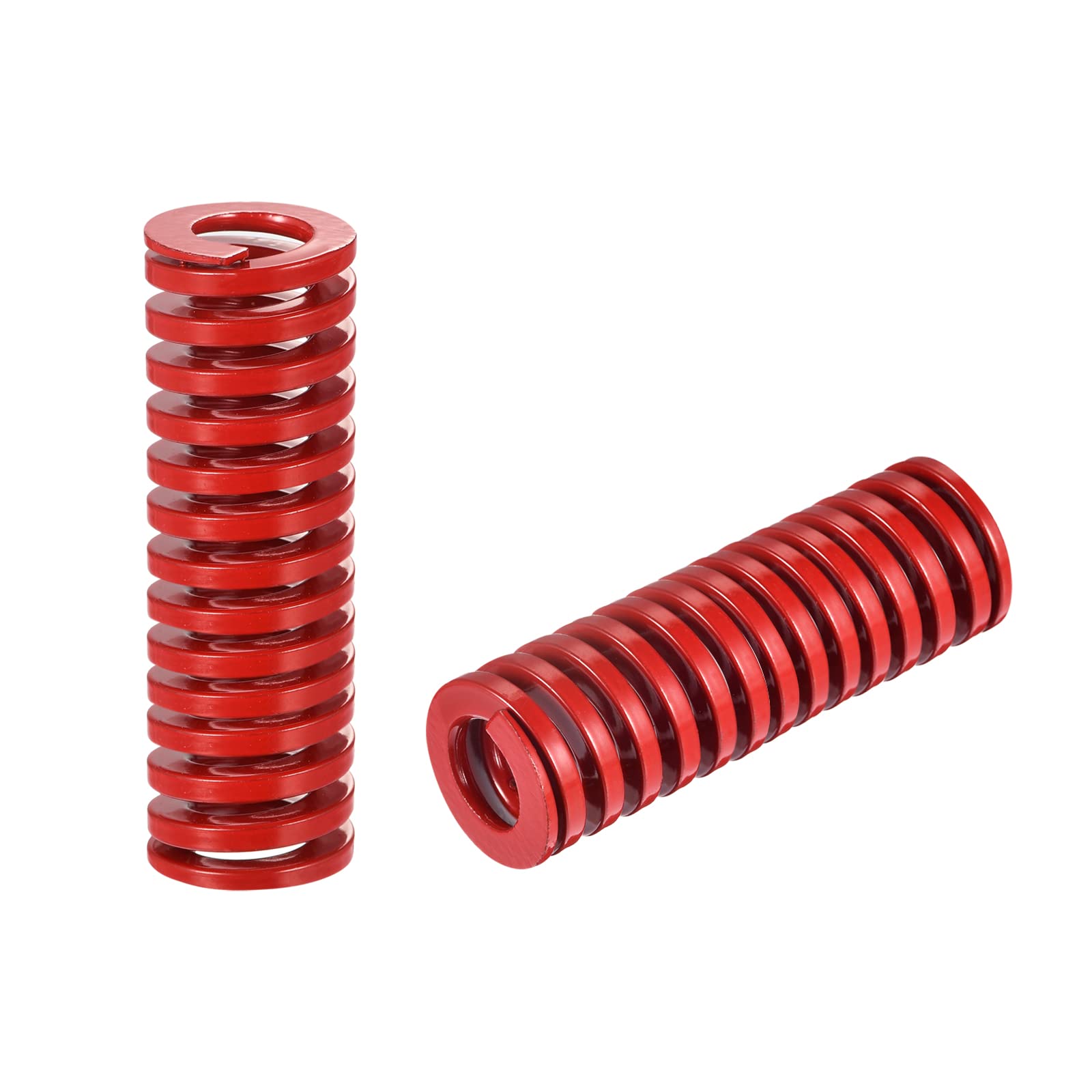 sourcing map 3D Impresora Troquel Resorte, 2uds TM 20mm OD 65mm Largo Espiral Compresión Rojo