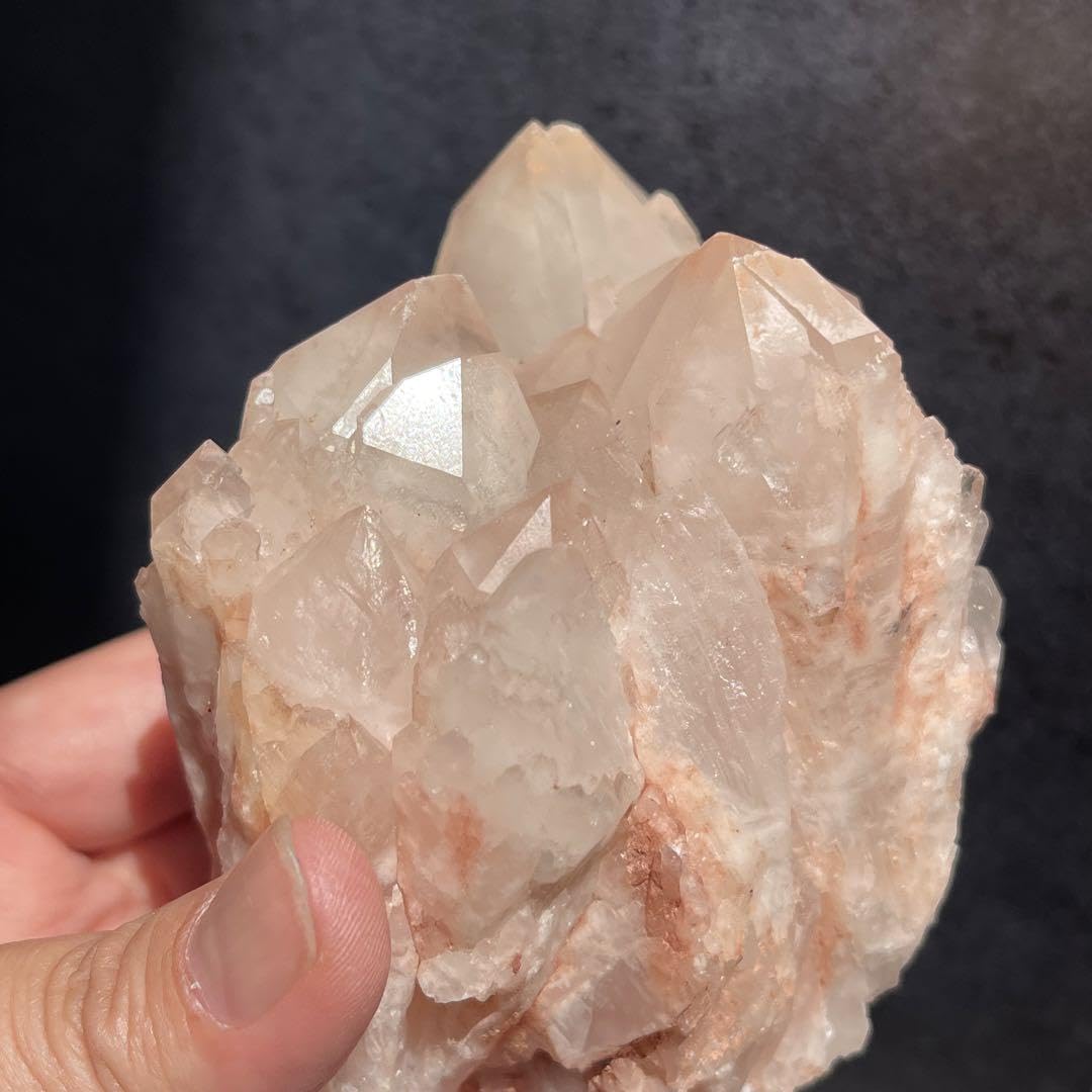 ピンク クォーツ クラスター クリアクォーツ 水晶