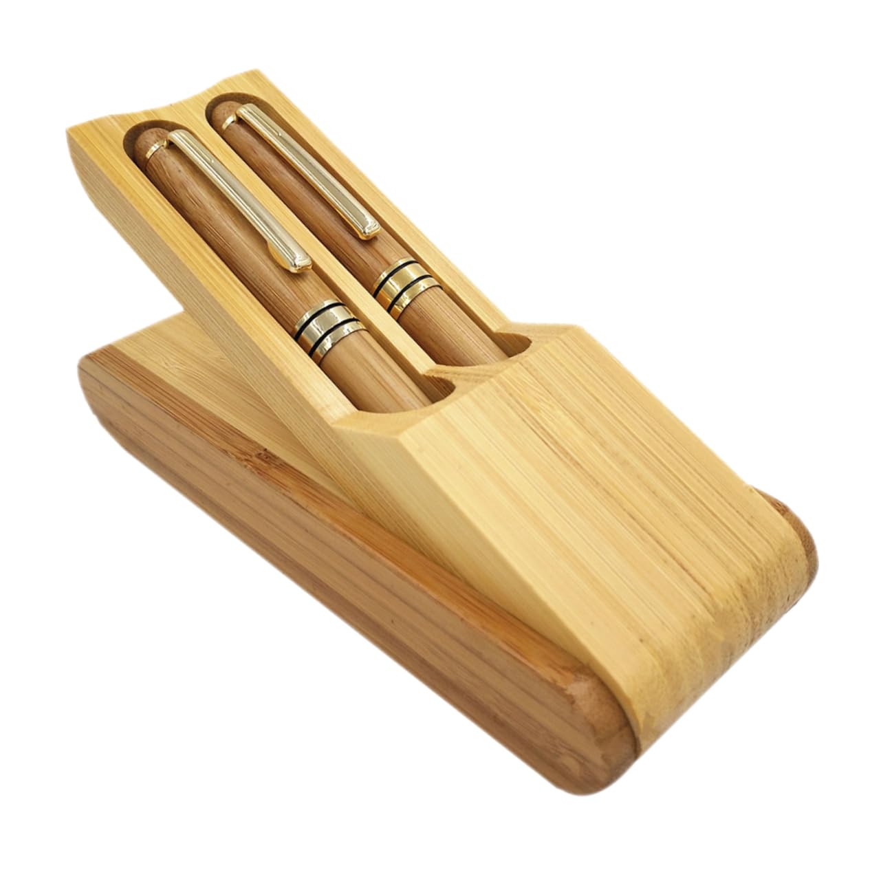 VALICLUD 4 Sätze Stift-Set Signierstifte für etui mit Füllfederhalter für Kalligrafie Büro Reise einfacher Füllfederhalter Tinten Füller Bambus