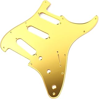 Custom Guitar Pickguard For Stratocaster Strat Standard,Gorgeous Gold Mirror