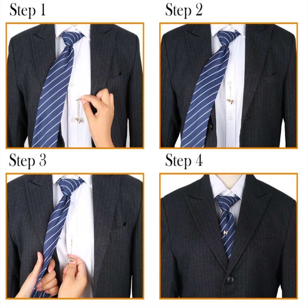 Clips de Corbata Clip de Corbata de Negocios Pasador de fijación de Corbata Decorativo Hebilla de Corbata de Camisa de Hombre Hebilla de Bloqueo Hebilla de Perno