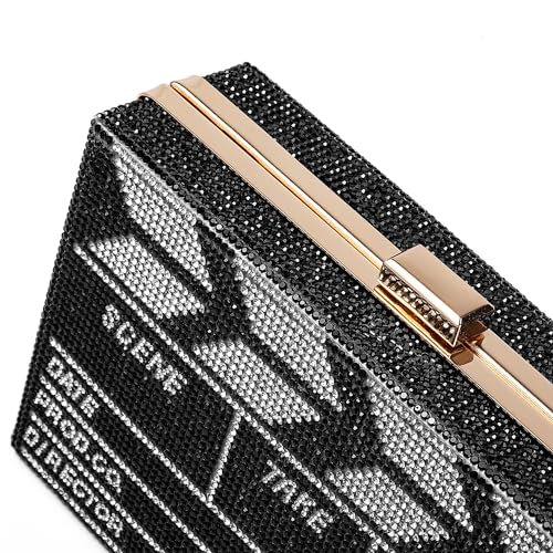 Image of Women Retro Crossbody Bag Rhinestone Fun Unique Evening Clutch Purses for Women