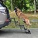 Niubya Upgraded Car Dog Stairs, Nonslip Foldable Metal Pet Steps for Medium and Large Dogs, Lightweight Portable Dog Ramp with Waterproof Surface, Great for High Bed, Cars, Trucks, and SUVs