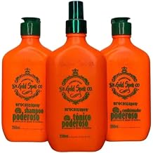 Powerful Gold Spell Tonic, Shampoo & Conditioner Set - 8.8 Fl Oz Pack of 3 - Revitalize Your Hair, Orange