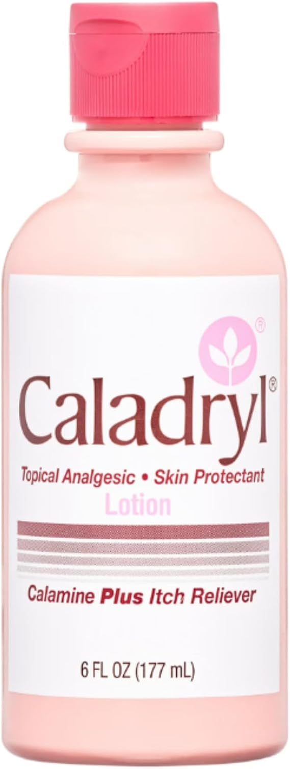 Calamine Lotion by Caladryl, Skin Protectant plus Itch Relief, 6 Fl Oz