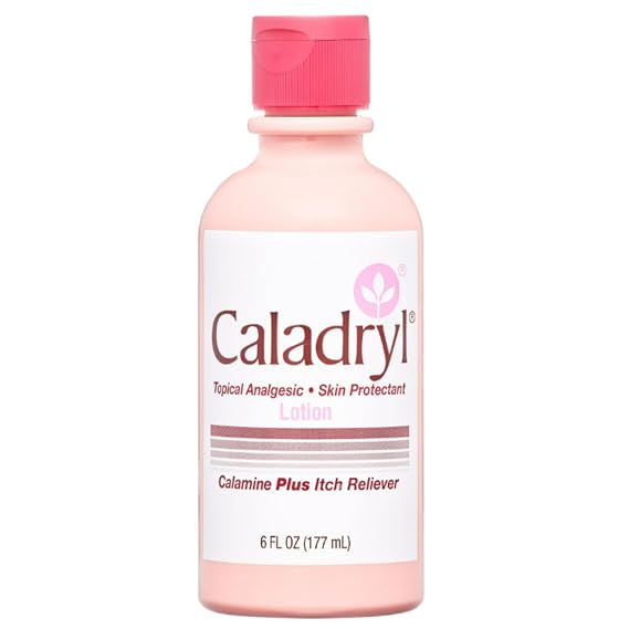 Calamine Lotion by Caladryl, Skin Protectant plus Itch Relief, 6 Fl Oz