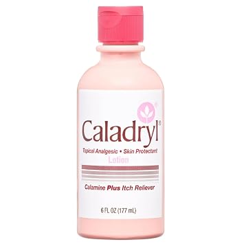 Calamine Lotion by Caladryl, Skin Protectant plus Itch Relief, 6 Fl Oz