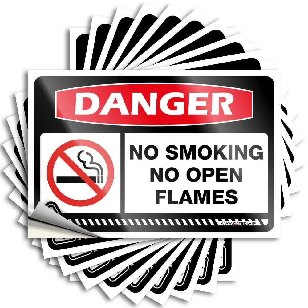 Bedroom Decorations Quote - Mini Travel Bumper Danger No Smoking No Open Flames(12X18CM)