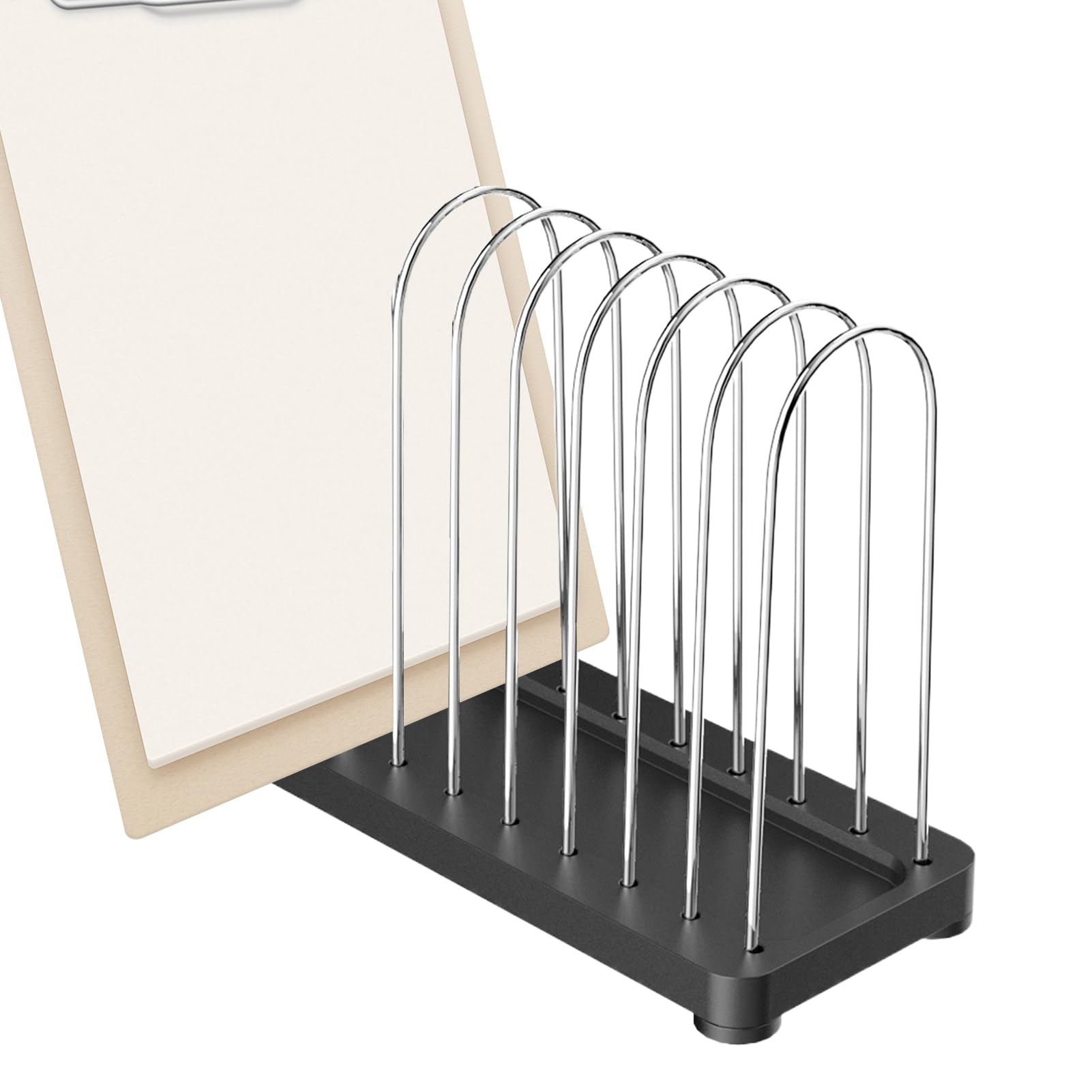 Soporte de almacenamiento de periódicos y libros: archivador metálico de mesa