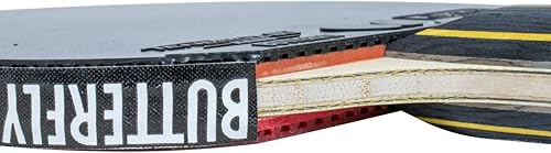 Miniatura 6 de Butterfly Cinta lateral negramagenta  0.472 in de ancho  Cinta lateral para proteger los bordes de tus palas de tenis de mesa  3 tamaños (3.3 ft,