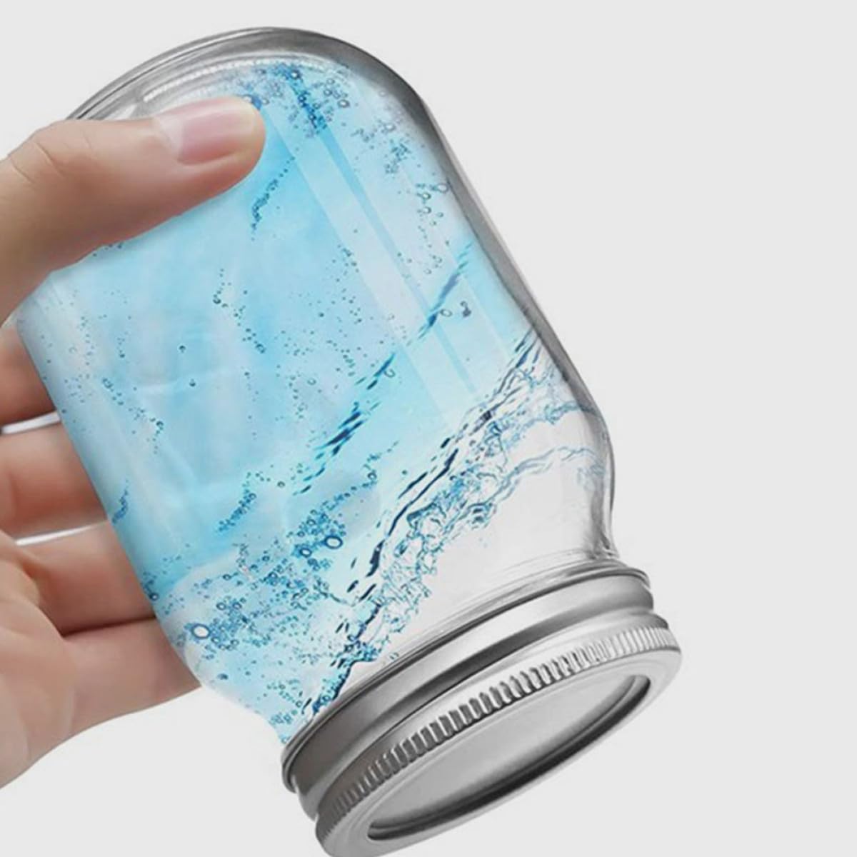 NUOBESTY Contenitori Alimentari con Coperchio Ermetico da 500ml in Vetro Set 6 Barattoli Versatili a per Casa